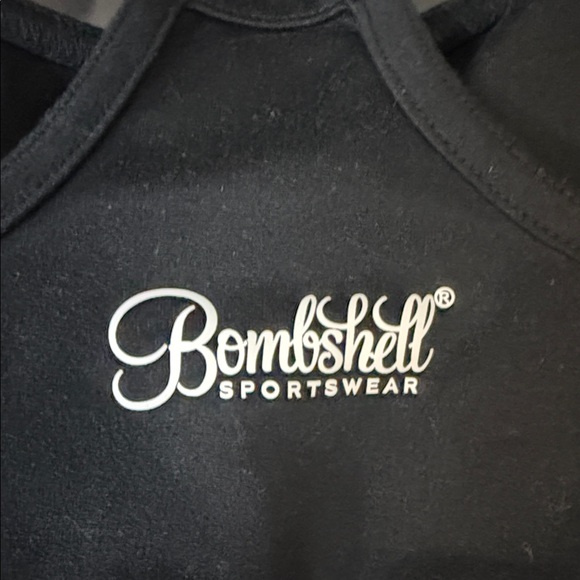 Bombshell Sportswear Midnight Black Sports Bra - Picture 2 of 4